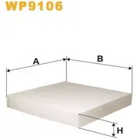 WIX FILTERS Suodatin, sisäilma WP9106