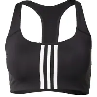 Adidas Urheilurintaliivit Power Impact Medium Support 3-stripes - Musta/valkoinen Nainen, koko M C-D