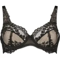 Hunkemoller Rintaliivi 'Daisy' beige / musta