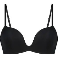 Hunkemoller Deep-V Padded Underwired Push-Up Bra - Black - 80 E