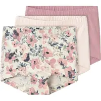 Name It Mini Nmftights 3P Nostalgia Flower Noos - Pink - 104