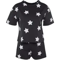 Trendyol Pyjamashortsit marine / valkoinen