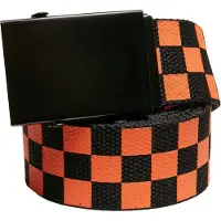 Urban Classics Check And Solid Belt 2 Units Oranssi,Musta S-M Mies