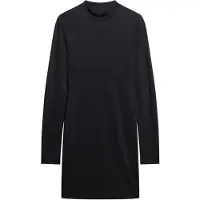Superdry for woman. W8011536A Black perkins collar mini-dress (L), Casual, Modal, Long sleeve