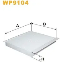 WIX FILTERS Suodatin, sisäilma WP9104