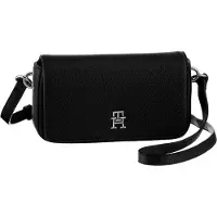 Tommy Hilfiger Emblem Crossbody-laukku 22 cm Musta