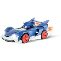 Sonic The Hedgehog Sonic Radio-ohjattava Tiimikamera Mittakaavassa 1:18 2.4ghz Rummuilla Ja Laturilla