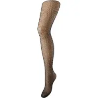 Pieces Pcclaire Fishnet Glitter Tights D2D - Black - ONE SIZE