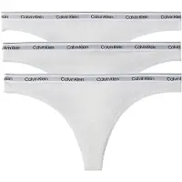 Calvin Klein Underwear Stringit musta / valkoinen / luonnonvalkoinen