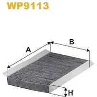 WIX FILTERS Suodatin, sisäilma WP9113