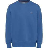 Gant for man. 2006065 Shield crew neck sweatshirt blue (M), Casual, Cotton