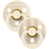BIBS Studio Colour Tutti 2-Pack Lateksi Koko 1 Pyöreä, Pin/Ivory Vanilla Mix