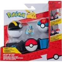 Pokémon Clip N Go Figuuri Belt Set Pokeball Squirtle