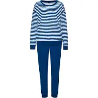 Vivance Pyjama 'Dreams' kuninkaallisen sininen / valkoinen