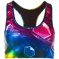 Winshape Urheilurintaliivit 'SB101' sininen / vihreä / lila / fuksia