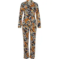s.Oliver Pyjama beige / tummansininen / oranssi