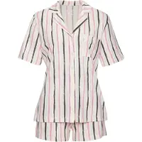 Vivance Pyjamashortsit 'Dreams' antrasiitti / vihreä / vanha roosa