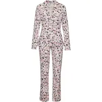 Vivance Pyjama 'Dreams' harmaa / vaalea pinkki / offwhite