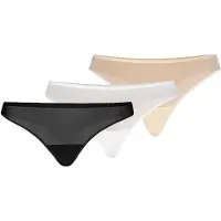 TEYLI Stringit 'Nikola' beige / musta / valkoinen