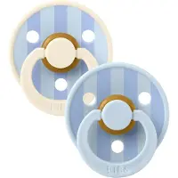 BIBS Studio Colour Block Tutti 2-pack Lateksi Koko 1, Baby Blue Dusty Blue Mix