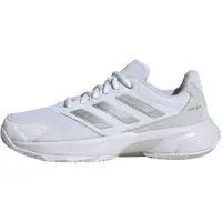 Adidas Urheilukengät 'Courtjam Control 3' vaaleanharmaa / valkoinen