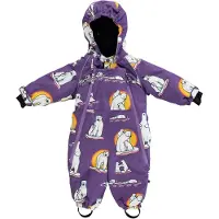 Smafolk Vauvan lumipuku Polar Bears Purple Heart 6-12 months Purppura 6-12 kuukautta Tytöt
