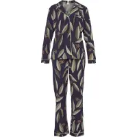 LASCANA Pyjama laivastonsininen / pastellinvihreä / tummanvihreä / vaalea pinkki