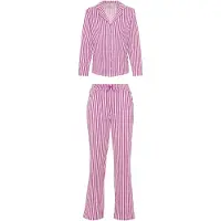Vivance Pyjama 'Dreams' malva / valkoinen