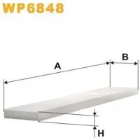 WIX FILTERS Suodatin, sisäilma WP6848