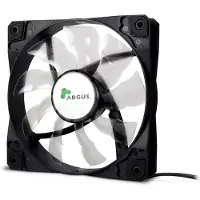 Inter-Tech Argus L-12025, Tuuletin, 12 cm, 1200 RPM, Musta (88885476)