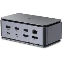 Lindy DST-PRO USB4, USB-C KANNETTAVAN TELAKKAUSASEMA 4