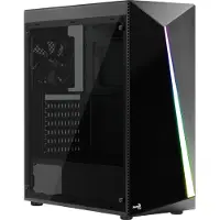 Aerocool Shard RGB -miditornikotelo ikkunalla, musta