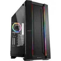 Sharkoon ELITE SHARK CA200M, Midi Tower, PC, Musta, ATX, EATX, mikro ATX, Mini-ITX, SSI CEB, SSI EEB, Sininen, Vihreä, Punainen, 16,5 cm (4044951027156)