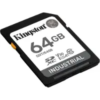 Kingston 64 GB INDUSTRIAL SD, PSLC, A1, UHS-I, U3, V30 (100R/80W) (SDIT/64GB)
