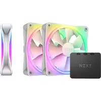 NZXT F120 RGB DUO Triple Pack, Tuuletin, 12 cm, 500 RPM, 1800 RPM, Valkoinen