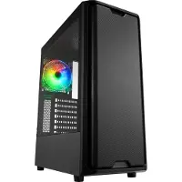 Sharkoon SK3 RGB, Midi Tower, PC, Musta, ATX, mikro ATX, Mini-ITX, Multi, Kotelotuulettimet (4044951030170)