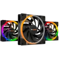 be quiet! Light Wings | 120mm PWM Triple Pack high-speed, Tuuletin, 12 cm, 2500 RPM, 88,86 m³/h, Musta (BL077)