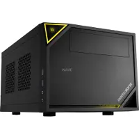 Sharkoon SHARK ZONE C10, PC, Musta, Keltainen, Mini-ITX, Metalli, Pelaaminen, 15 cm (4044951016426)