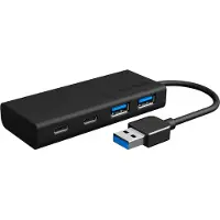 Raidsonic – IB-HUB1426-U3, USB 3.2 Gen 1 (3.1 Gen 1) Type-A, USB 3.2 Gen 1 (3.1 Gen 1) Type-A, USB 3.2 Gen 1 (3.1 Gen 1) Type-C, 5000 Mbit/s, Musta, Alumi