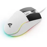 Sharkoon SGM35, Oikeakätinen, Optinen, USB A-tyyppi, 6400 DPI, Valkoinen (4044951040223)