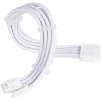Silverstone PP07E (PCIe 6+2pin) -kaapeli, 300mm, valkoinen