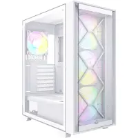 Montech AIR 1000 Premium -miditornikotelo RGB-valaistuksella, valkoinen