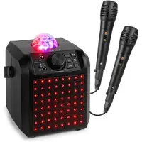 Fenton KAR55B Karaoke-kaiutin LED Jelly Ball Blackilla