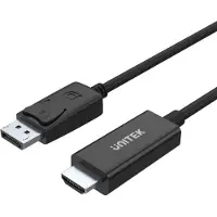 UNITEK Y-5118CA videokaapelisovitin 1,8 m HDMI Type A (Standard) DisplayPort Musta