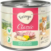 Feringa 24x200g Kitten kani & kana Classic Meat Menu kissanruoka