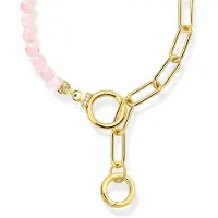 Thomas Sabo Glam & Soul Cosmic Amulet rose quartz gold kaulakoru KE2193-414-9-L47v
