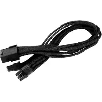 Silverstone Modauskaapeli, PCIe 8-pin (6+2) jatko, musta