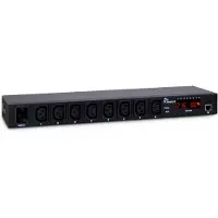 Inter-Tech Argus SW-0816 intelligent power strip for 19-inch rack cabinets, 8 IEC C13 sockets, black, 16 A, with remote switching and monitoring via H (88887284)