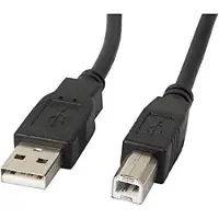 Lanberg AM-BM Ferriitti USB 2.0 -kaapeli 1,8 m Musta