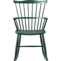 FDB Møbler J52g Keinotuoli - Keinutuolit Pyökki Black Green - J52G310812